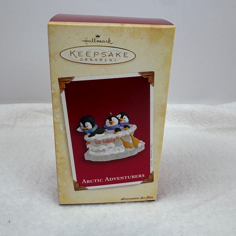 Hallmark Keepsake 2005 Arctic Adventurers Penguin S.S. Iceberg Ornament Boxed